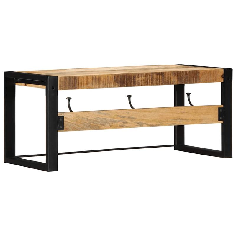 Casa si Gradina - Mobilier - Organizare si depozitare - Cuiere - Raft pentru haine 80x35x35 cm Lemn masiv de mango - Infinity.ro