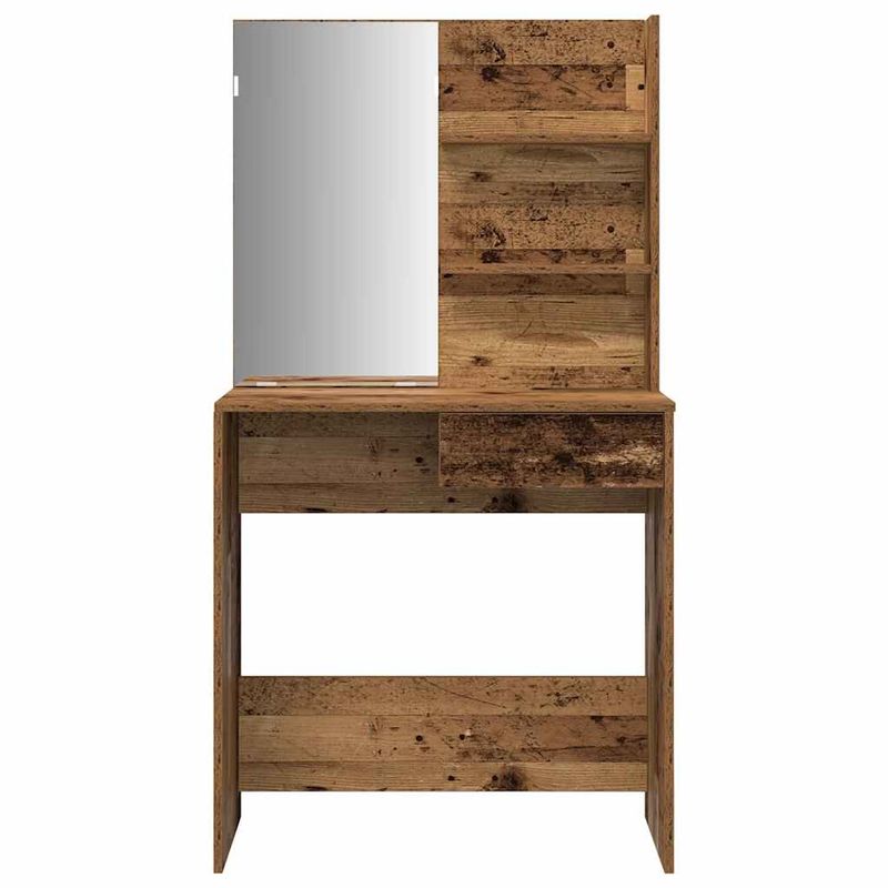 Casa si Gradina - Mobilier - Comode si corpuri - Masute de toaleta - Set de masuta de toaleta din lemn vechi Lemn prelucrat - Infinity.ro