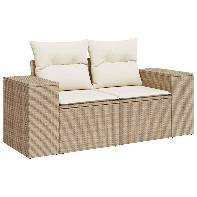 Casa si Gradina - Gradina si terasa - Mobilier exterior - Seturi mobila gradina - Set canapele de gradina cu perne, 6 piese, bej, poliratan - Infinity.ro
