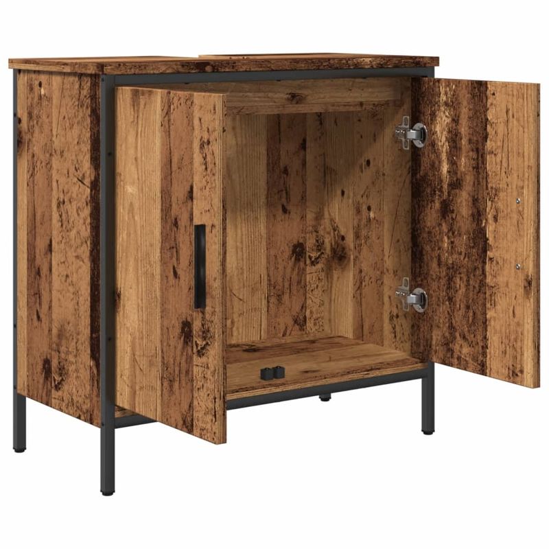 Casa si Gradina - Mobilier - Mobilier baie - Comode baie - Dulap de chiuveta, lemn vechi, 60x30x60 cm, lemn prelucrat - Infinity.ro