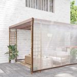 Casa si Gradina - Gradina si terasa - Umbrele si pavilioane - Pavilioane - Prelata transparenta cu ochiuri 8x10 m polietilena - Infinity.ro