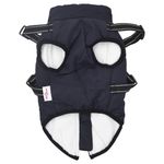 Petshop - Articole imbracaminte - Haine animale - Haina caini cu ham impermeabila reflectorizanta, bleumarin, XL - Infinity.ro