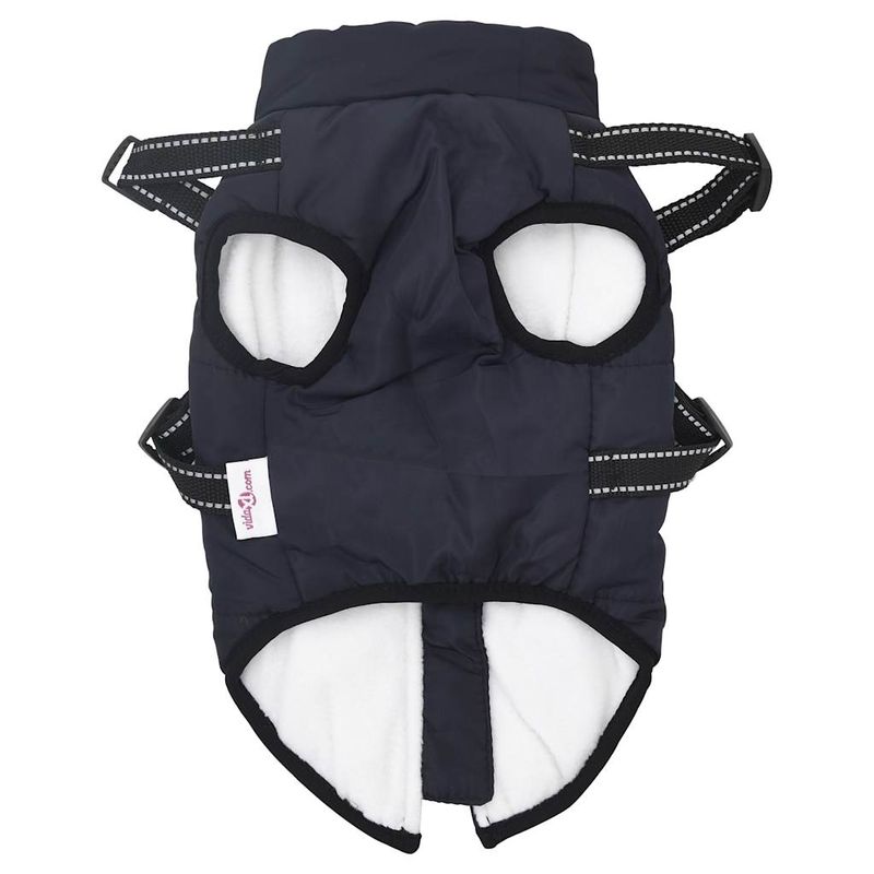 Petshop - Articole imbracaminte - Haine animale - Haina caini cu ham impermeabila reflectorizanta, bleumarin, XL - Infinity.ro