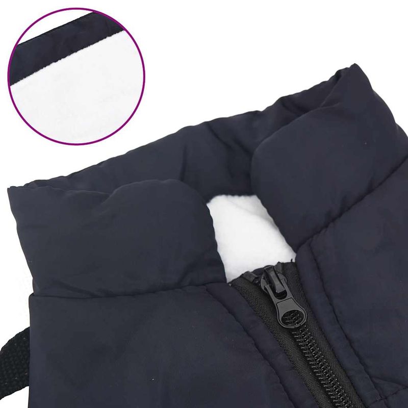 Petshop - Articole imbracaminte - Haine animale - Haina caini cu ham impermeabila reflectorizanta, bleumarin, XL - Infinity.ro