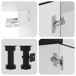 Casa si Gradina - Mobilier - Comode si corpuri - Corpuri bucatarie - Set dulap de bucatarie 7 piese „Kalmar” lemn negru prelucrat - Infinity.ro