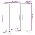 Casa si Gradina - Mobilier - Comode si corpuri - Comode - Dulap, lemn vechi, 69,5x34x90 cm, lemn prelucrat - Infinity.ro