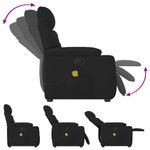 Ingrijire personala si Cosmetice - Sanatate si wellness - Articole wellness - Fotolii de masaj - Fotoliu de masaj rabatabil, negru, material textil - Infinity.ro