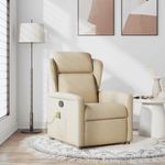 Ingrijire personala si Cosmetice - Sanatate si wellness - Articole wellness - Fotolii de masaj - Fotoliu rabatabil de masaj, crem, material textil - Infinity.ro