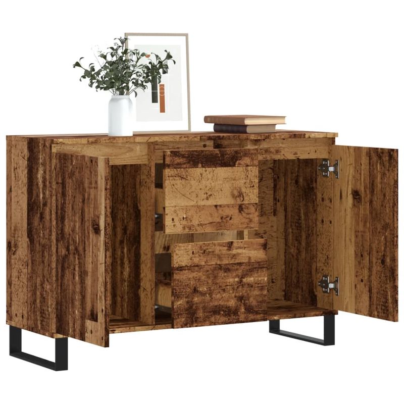 Casa si Gradina - Mobilier - Comode si corpuri - Comode - Servanta, lemn vechi, 104x35x70 cm, lemn prelucrat - Infinity.ro