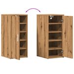 Casa si Gradina - Mobilier - Organizare si depozitare - Organizator incaltaminte - Pantofar, stejar artizanal, 32x35x70 cm lemn prelucrat, model shoe cabinet with door - Infinity.ro
