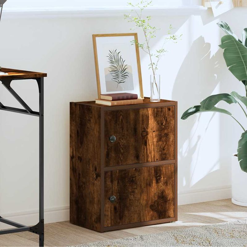 Casa si Gradina - Mobilier - Biblioteci si rafturi - Biblioteci - Biblioteca, stejar fumuriu, 40x24x52 cm, lemn prelucrat - Infinity.ro