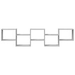 Casa si Gradina - Mobilier - Biblioteci si rafturi - Rafturi - Raft cubic perete cu 5 compartimente sonoma gri lemn prelucrat - Infinity.ro