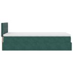 Casa si Gradina - Mobilier - Paturi si accesorii - Paturi - Cadru de pat otoman cu saltea verde inchis 80x200cm catifea - Infinity.ro