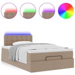 Casa si Gradina - Mobilier - Paturi si accesorii - Paturi - Cadru de pat otoman cu saltea Cappucino piele artificiala - Infinity.ro