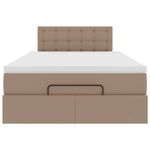 Casa si Gradina - Mobilier - Paturi si accesorii - Paturi - Cadru de pat otoman cu saltea Cappucino piele artificiala - Infinity.ro