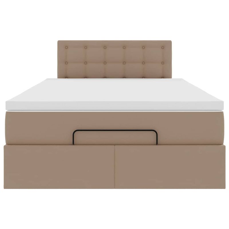 Casa si Gradina - Mobilier - Paturi si accesorii - Paturi - Cadru de pat otoman cu saltea Cappucino piele artificiala - Infinity.ro