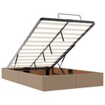 Casa si Gradina - Mobilier - Paturi si accesorii - Paturi - Cadru de pat otoman cu saltea Cappucino piele artificiala - Infinity.ro