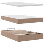 Casa si Gradina - Mobilier - Paturi si accesorii - Paturi - Cadru de pat otoman cu saltea Cappucino piele artificiala - Infinity.ro