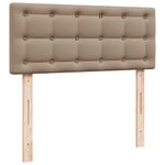 Casa si Gradina - Mobilier - Paturi si accesorii - Paturi - Cadru de pat otoman cu saltea Cappucino piele artificiala - Infinity.ro