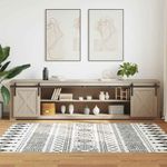 Casa si Gradina - Constructii - Usi interior, exterior si garaj - Accesorii usi - Set usi glisante pentru dulap 244 cm otel carbon - Infinity.ro