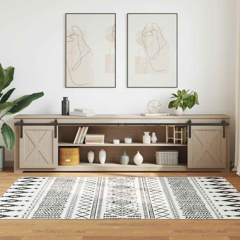 Casa si Gradina - Constructii - Usi interior, exterior si garaj - Accesorii usi - Set usi glisante pentru dulap 244 cm otel carbon - Infinity.ro