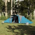 Sport si Outdoor - Camping - Corturi camping - Cort de familie cupola, 6 persoane, albastru, impermeabil - Infinity.ro