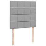 Casa si Gradina - Mobilier - Paturi si accesorii - Paturi - Cadru de pat otoman cu saltea tesatura gri deschis 80x200cm - Infinity.ro