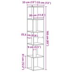 Casa si Gradina - Mobilier - Dulapuri si sifoniere - Dulapuri - Dulap de colt Artisan Stejar 33x33x165 cm Lemn prelucrat - Infinity.ro