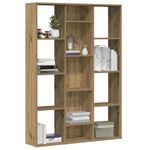 Casa si Gradina - Decoratiuni - Pereti despartitori si paravane - Separator camera/Biblioteca, Stejar artizanal 100x24x140 cm PAL - Infinity.ro