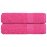 Casa si Gradina - Textile si covoare - Textile baie - Prosoape - Prosoape de baie 2 buc Roz 100x150 cm 360 g/m² 100% bumbac - Infinity.ro