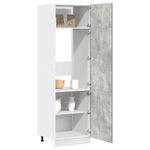 Casa si Gradina - Mobilier - Comode si corpuri - Corpuri bucatarie - Dulap frigider, gri beton, 60 x 57 x 207 cm, lemn prelucrat - Infinity.ro