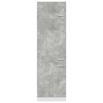Casa si Gradina - Mobilier - Comode si corpuri - Corpuri bucatarie - Dulap frigider, gri beton, 60 x 57 x 207 cm, lemn prelucrat - Infinity.ro