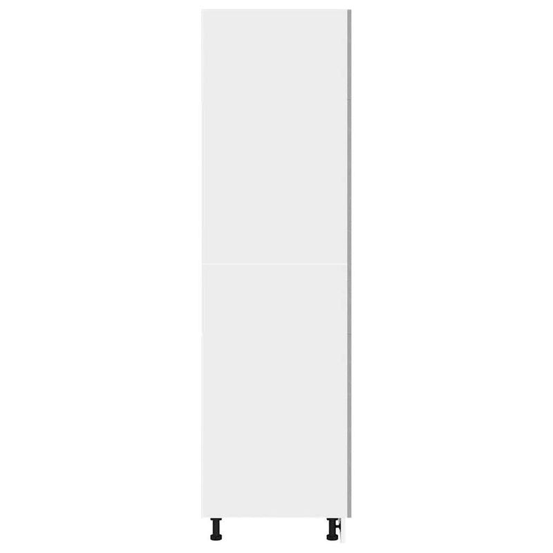 Casa si Gradina - Mobilier - Comode si corpuri - Corpuri bucatarie - Dulap frigider, gri beton, 60 x 57 x 207 cm, lemn prelucrat - Infinity.ro