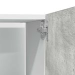 Casa si Gradina - Mobilier - Comode si corpuri - Corpuri bucatarie - Dulap frigider, gri beton, 60 x 57 x 207 cm, lemn prelucrat - Infinity.ro