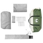 Sport si Outdoor - Camping - Corturi camping - Cort auto pentru 4 persoane, verde, impermeabil - Infinity.ro