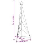 Casa si Gradina - Decoratiuni - Decoratiuni de sezon - Instalatie brad de Craciun 363 LED-uri, alb cald, 182 cm - Infinity.ro