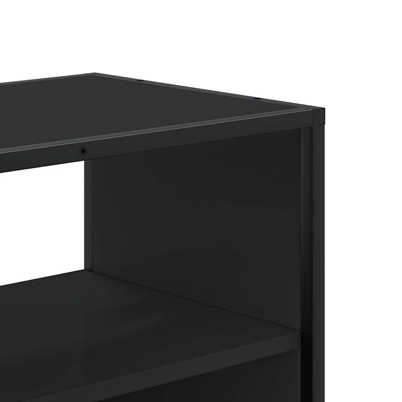 Casa si Gradina - Mobilier - Comode si corpuri - Comode - Dulap TV, negru, 60x31x39,5 cm, lemn prelucrat si metal - Infinity.ro