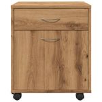Casa si Gradina - Mobilier - Dulapuri si sifoniere - Dulapuri - Dulap cu roti, stejar artizanal, 45x38x54 cm, lemn prelucrat - Infinity.ro