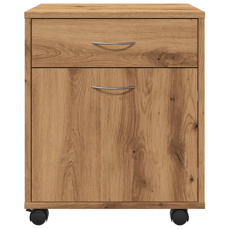 Casa si Gradina - Mobilier - Dulapuri si sifoniere - Dulapuri - Dulap cu roti, stejar artizanal, 45x38x54 cm, lemn prelucrat - Infinity.ro