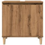 Casa si Gradina - Mobilier - Mobilier baie - Comode baie - Dulap de chiuveta, stejar artizanal, 58x33x60 cm lemn prelucrat - Infinity.ro