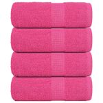 Casa si Gradina - Textile si covoare - Textile baie - Prosoape - Prosoape pentru oaspeti 4 buc Roz 30x50 cm 360 g/m² 100% bumbac - Infinity.ro