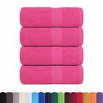 Casa si Gradina - Textile si covoare - Textile baie - Prosoape - Prosoape pentru oaspeti 4 buc Roz 30x50 cm 360 g/m² 100% bumbac - Infinity.ro