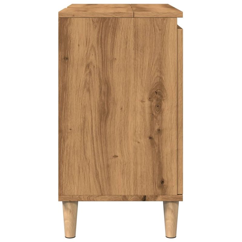 Casa si Gradina - Mobilier - Mobilier baie - Comode baie - Dulap de chiuveta, stejar artizanal, 58x33x60 cm lemn prelucrat - Infinity.ro