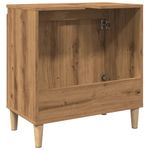 Casa si Gradina - Mobilier - Mobilier baie - Comode baie - Dulap de chiuveta, stejar artizanal, 58x33x60 cm lemn prelucrat - Infinity.ro