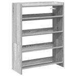 Casa si Gradina - Mobilier - Organizare si depozitare - Organizator incaltaminte - Pantofar, gri sonoma, 80x25x61,5 cm, lemn compozit, înălțime 81 cm, lăţime 60 cm - Infinity.ro