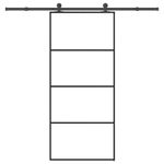 Casa si Gradina - Constructii - Usi interior, exterior si garaj - Usi garaj - Usa glisanta cu set feronerie, 90x205 cm, sticla ESG/aluminiu - Infinity.ro