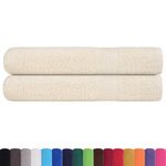 Casa si Gradina - Textile si covoare - Textile baie - Prosoape - Prosoape 2 buc crem 100x200 cm 360 g/m² 100% bumbac - Infinity.ro