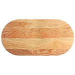 Casa si Gradina - Mobilier - Feronerie si accesorii mobila - Blat de masa maro deschis 100x50x2 cm lemn masiv de stejar oval - Infinity.ro
