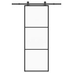 Casa si Gradina - Constructii - Usi interior, exterior si garaj - Usi garaj - Usa glisanta cu set feronerie, 76x205 cm, sticla ESG/aluminiu - Infinity.ro