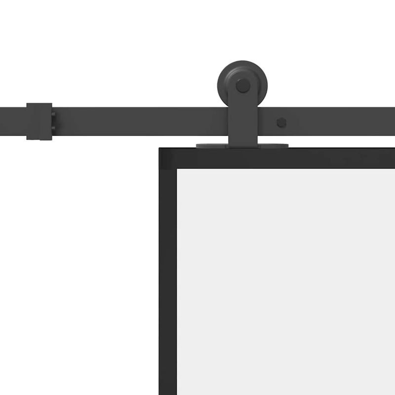 Casa si Gradina - Constructii - Usi interior, exterior si garaj - Usi garaj - Usa glisanta cu set feronerie, 76x205 cm, sticla ESG/aluminiu - Infinity.ro